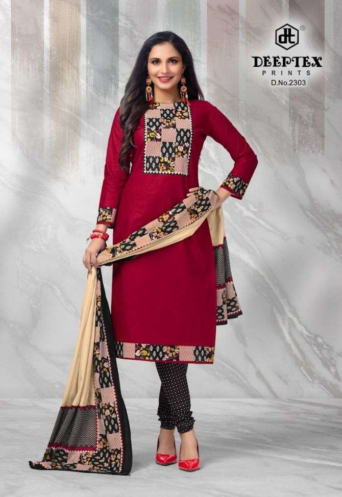 Deeptex Chief Guest Vol 23 Catalog Regular Wear Cotton Printed Women Dress Materials 