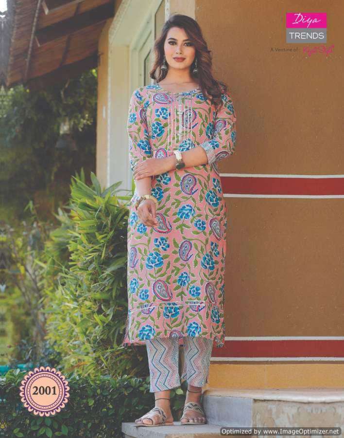 Diya Trends Cotton Candy vol 2 catalog Fancy Cotton Printed Kurti With Bottom 