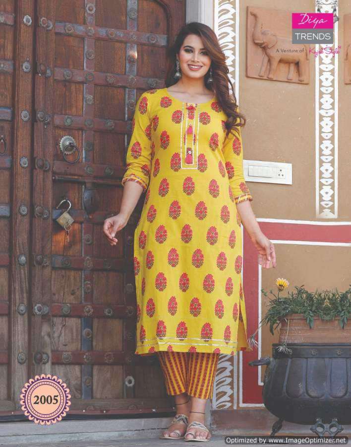 Diya Trends Cotton Candy vol 2 catalog Fancy Cotton Printed Kurti With Bottom 