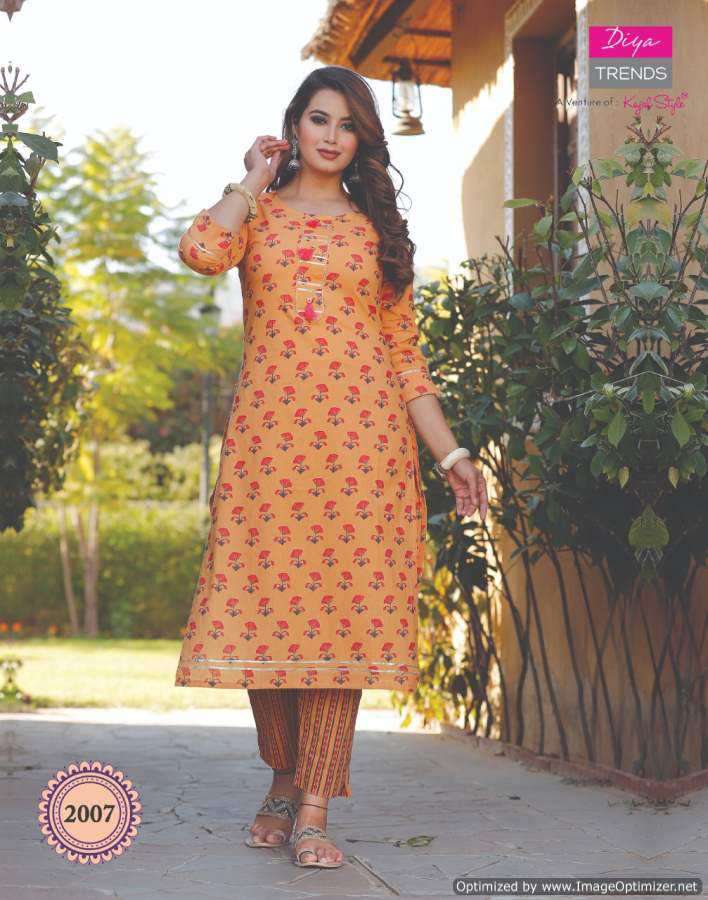 Diya Trends Cotton Candy vol 2 catalog Fancy Cotton Printed Kurti With Bottom 