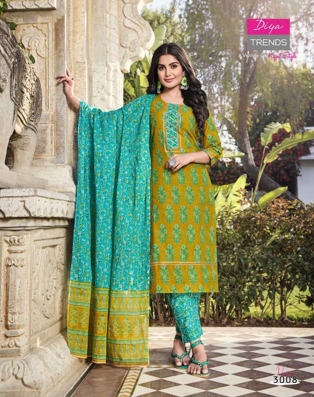 DiyaTrends  Odhani  vol 3 catalog Kurtis With Pant  with Dupatta 