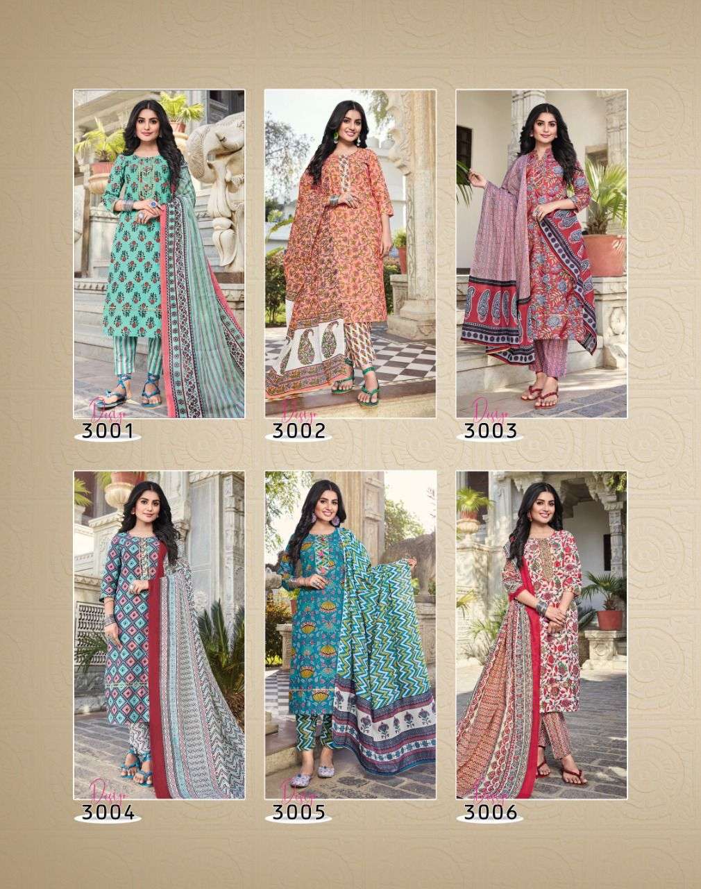 DiyaTrends  Odhani  vol 3 catalog Kurtis With Pant  with Dupatta 