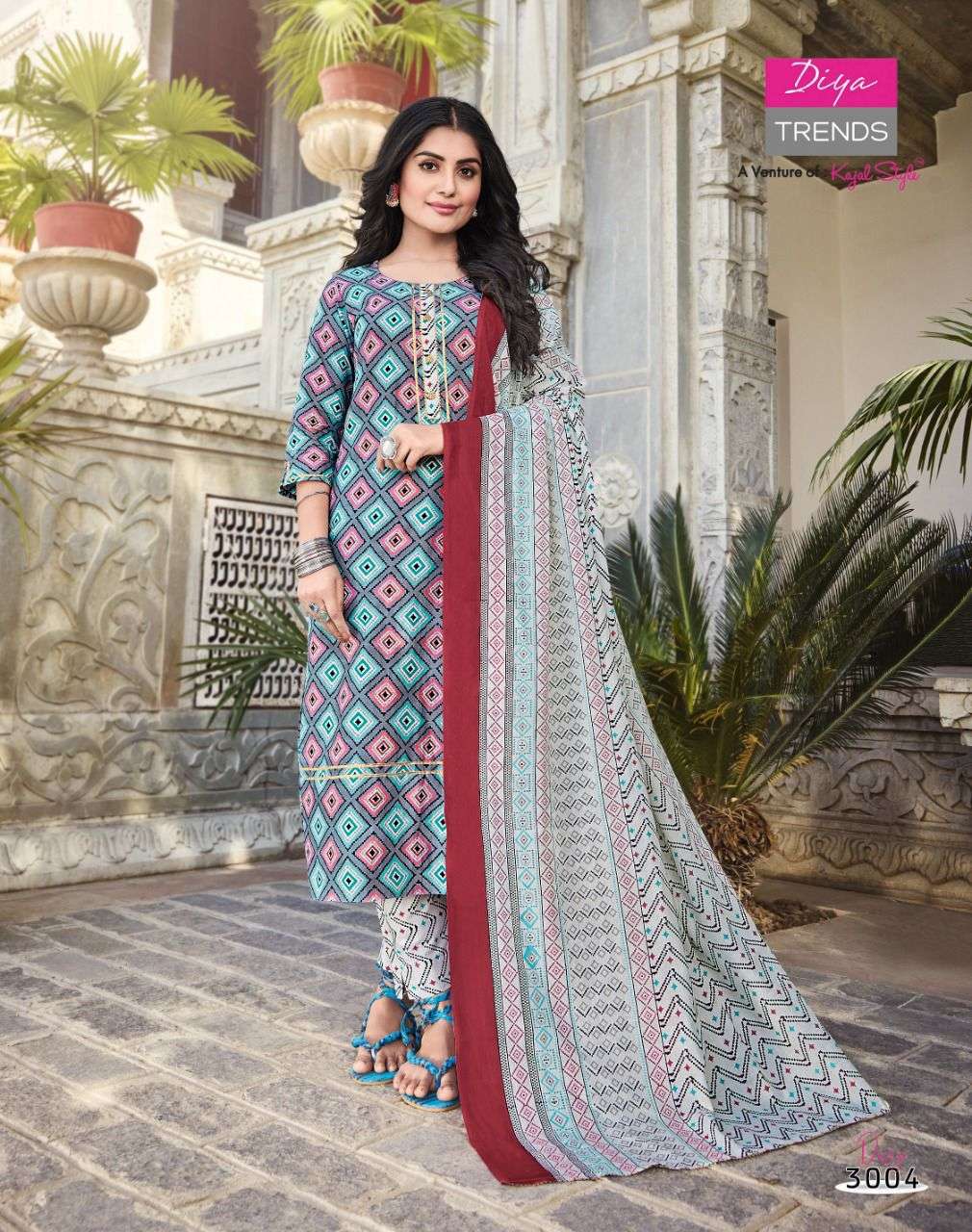 DiyaTrends  Odhani  vol 3 catalog Kurtis With Pant  with Dupatta 