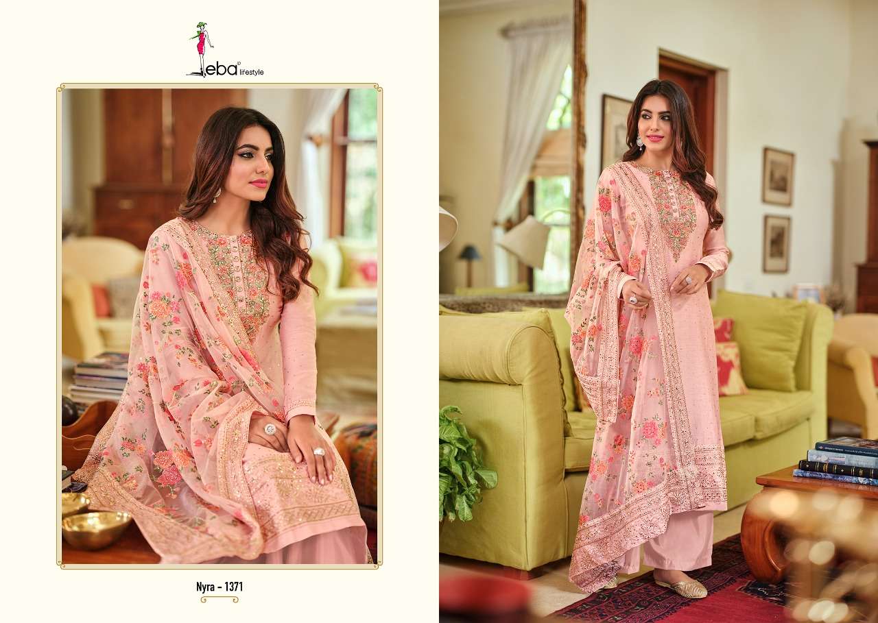 Eba Nyra vol 3  catalog Festive Wear Embroidery Salwar suits 