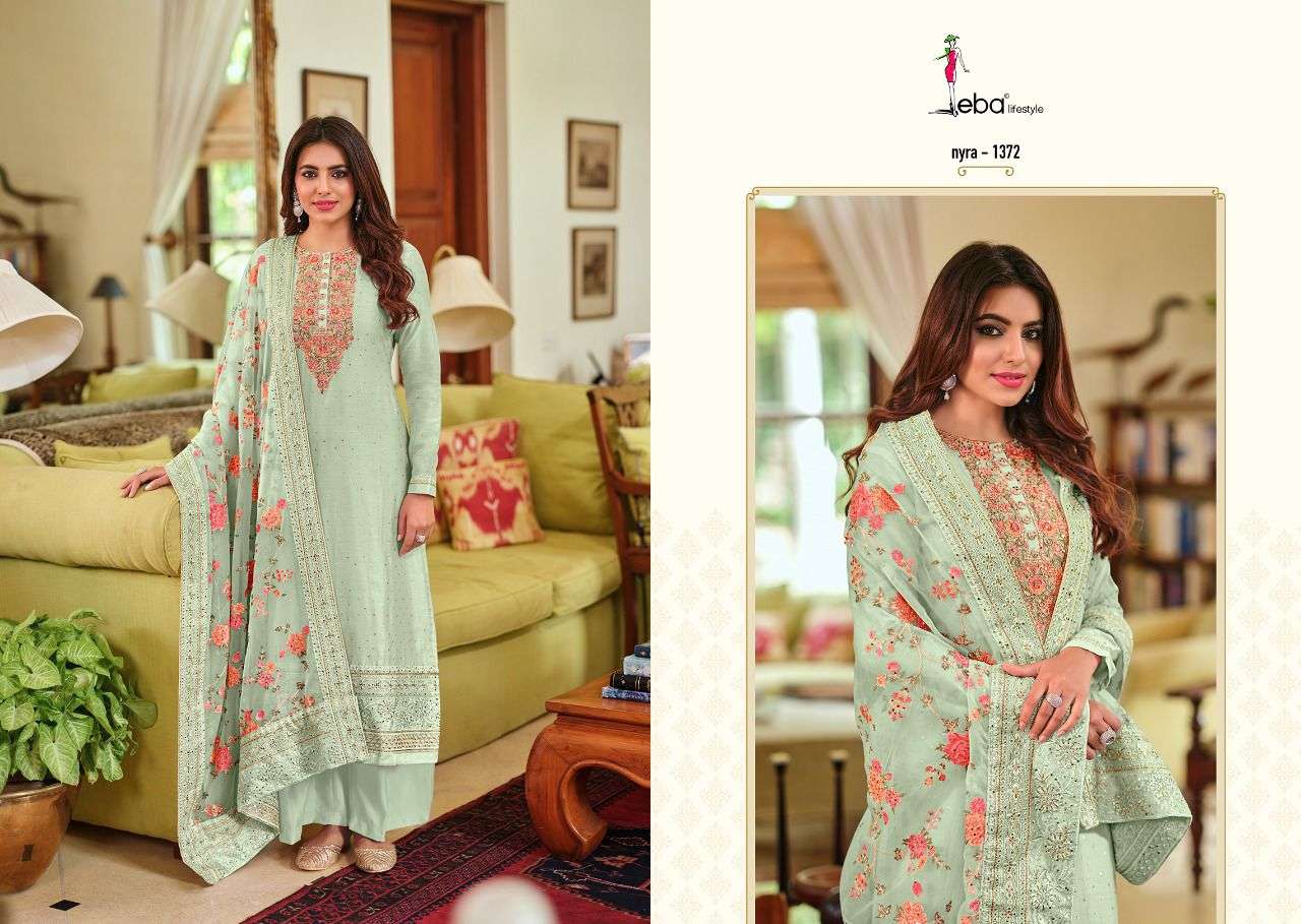 Eba Nyra vol 3  catalog Festive Wear Embroidery Salwar suits 