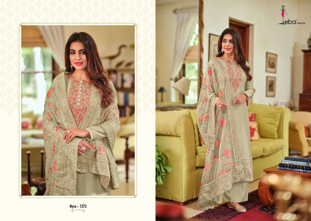 Eba Nyra vol 3  catalog Festive Wear Embroidery Salwar suits 