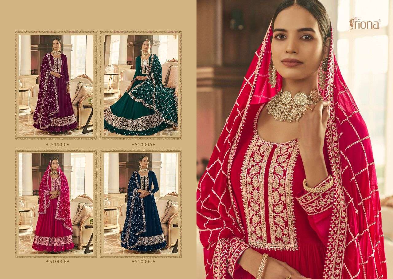 Fiona Sachi Catalog Heavy Exclusive Wear Georgette Anarkali Suits 