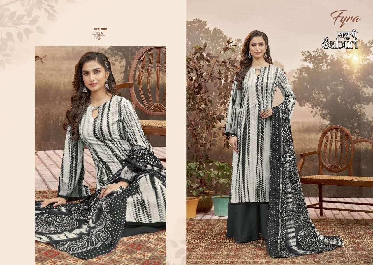 Fyra Saburi Catalog Pure Cotton Regular Wear Unstitched Dress Materials