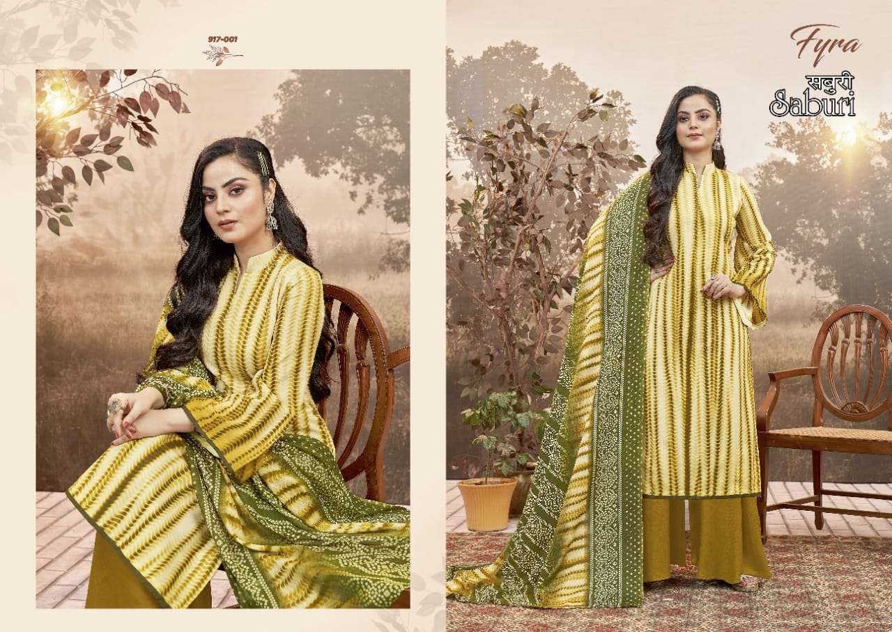 Fyra Saburi Catalog Pure Cotton Regular Wear Unstitched Dress Materials