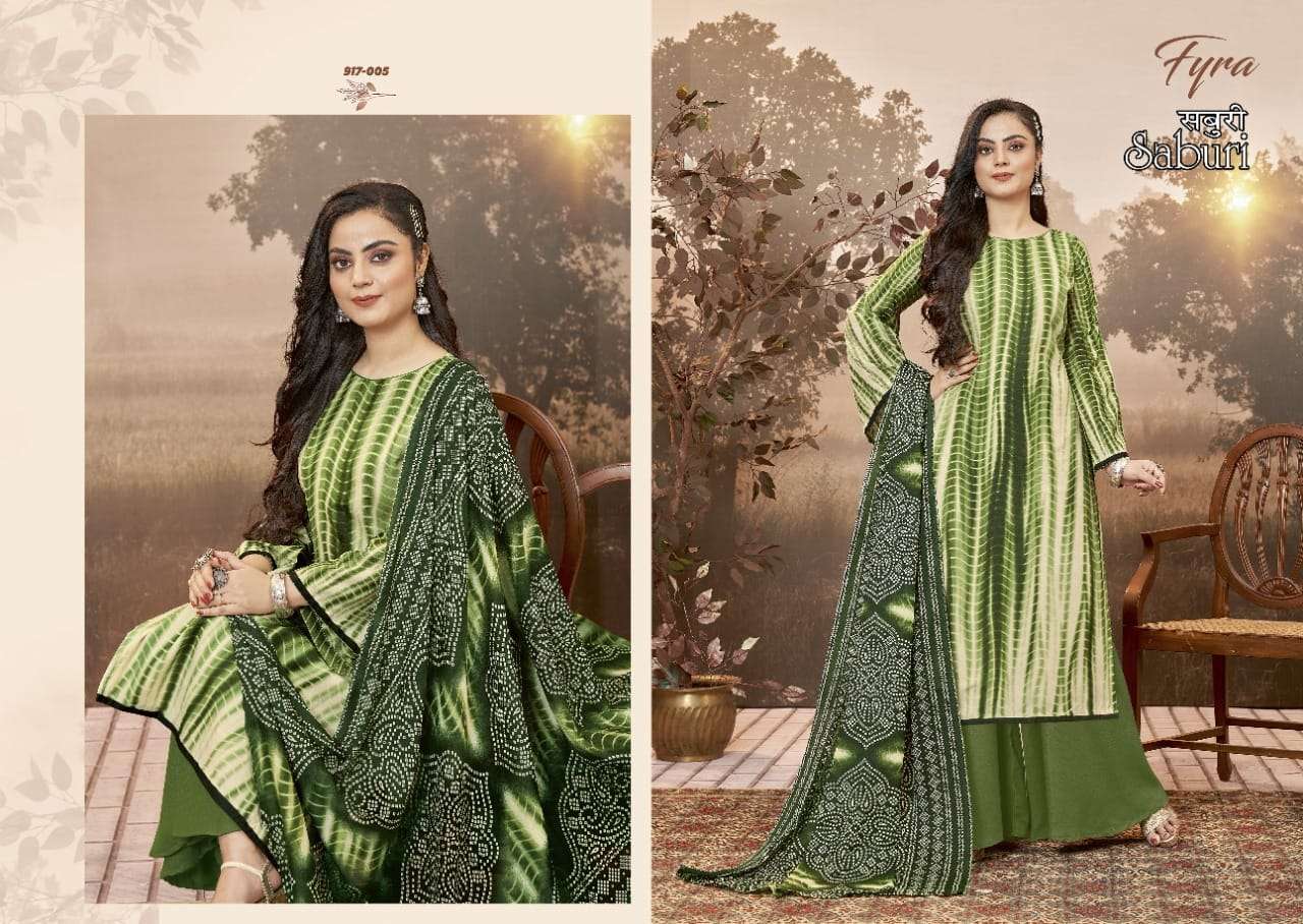 Fyra Saburi Catalog Pure Cotton Regular Wear Unstitched Dress Materials