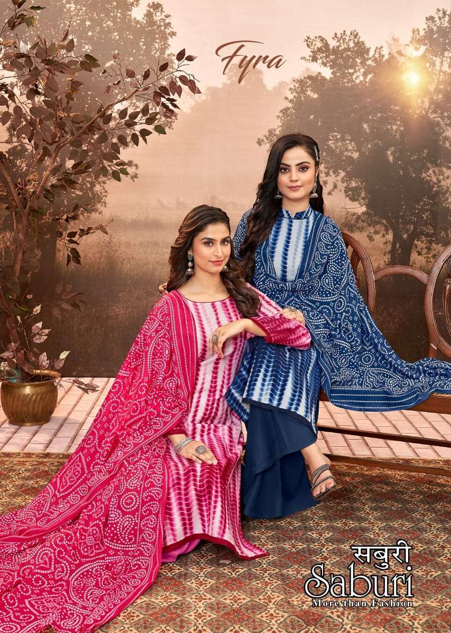 Fyra Saburi Catalog Pure Cotton Regular Wear Unstitched Dress Materials