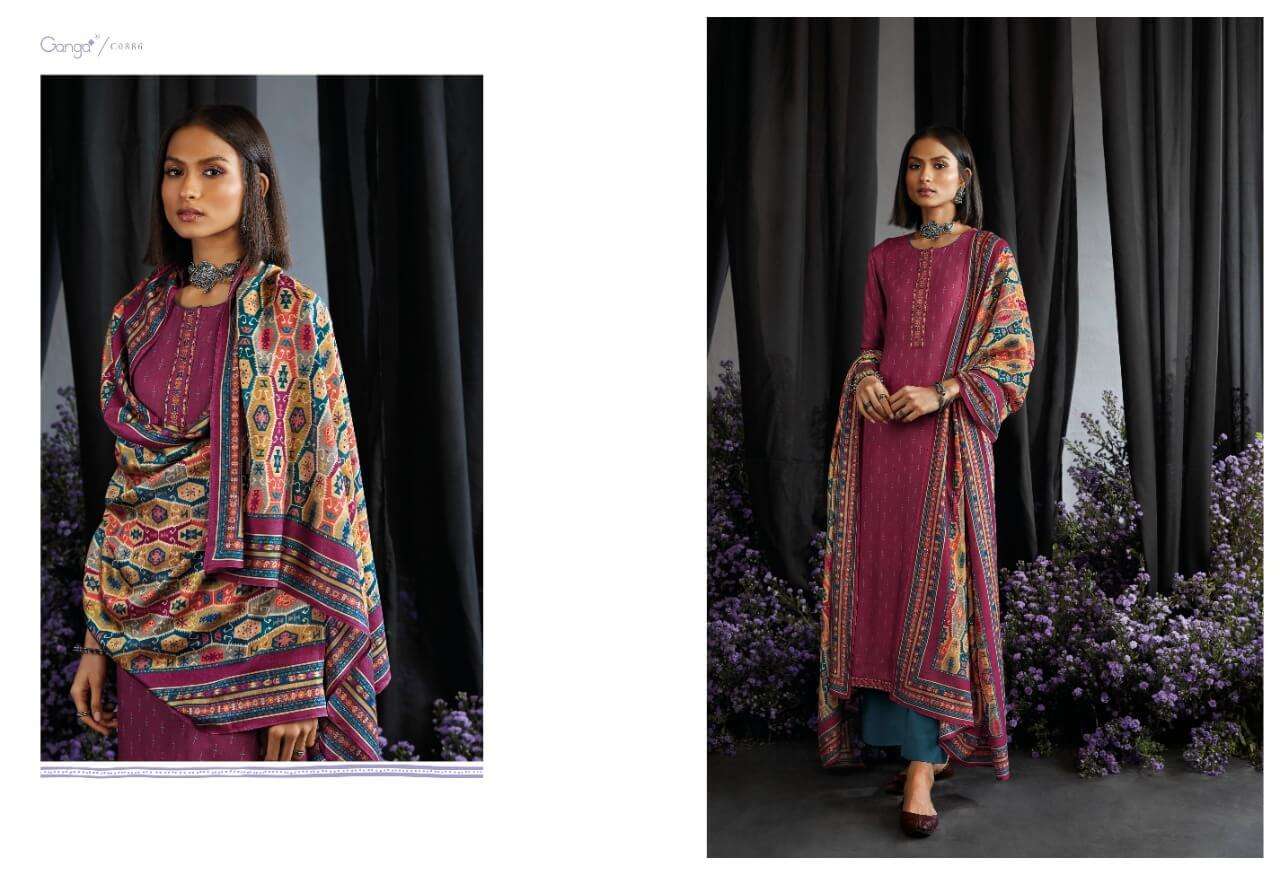 Ganga Maahru Catalog Unstitiched Dress Materials