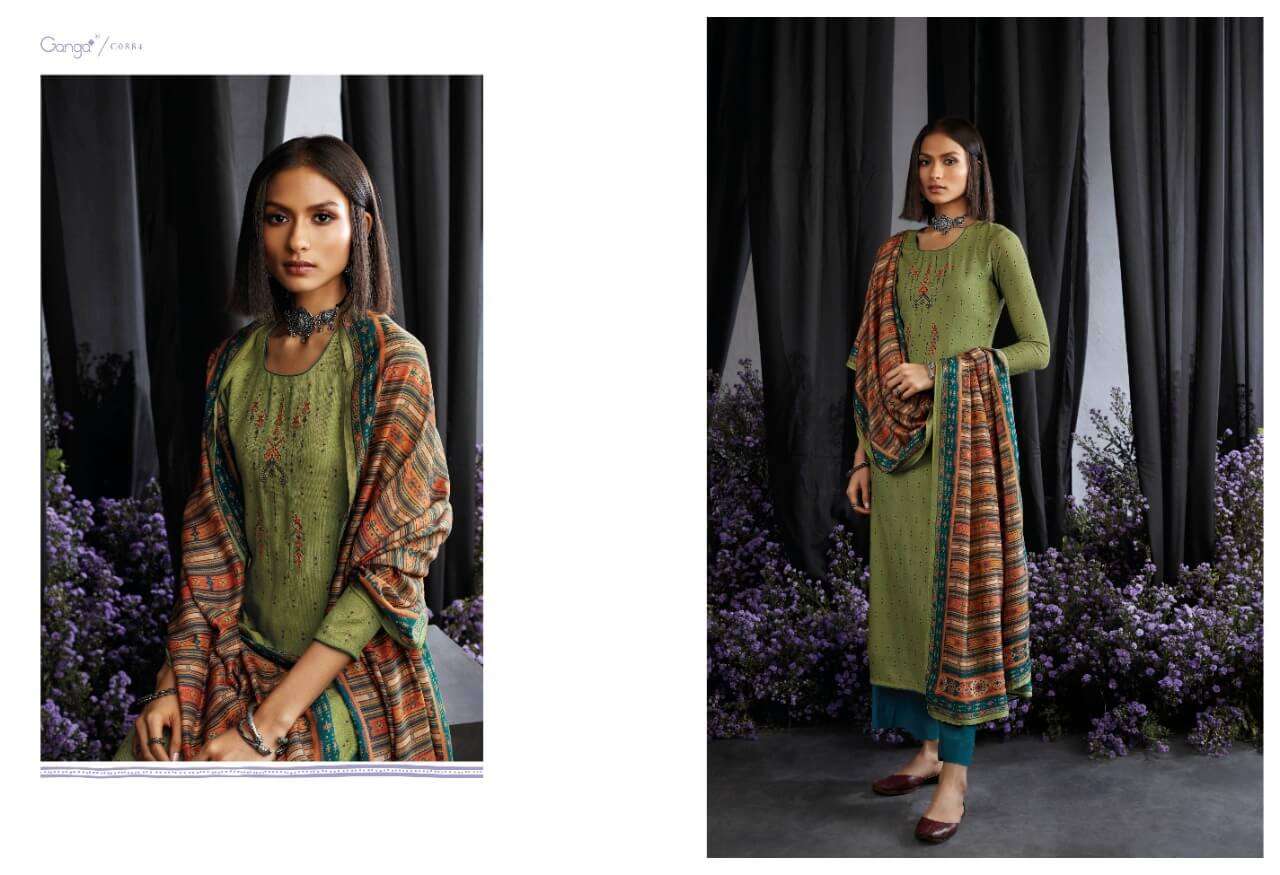 Ganga Maahru Catalog Unstitiched Dress Materials