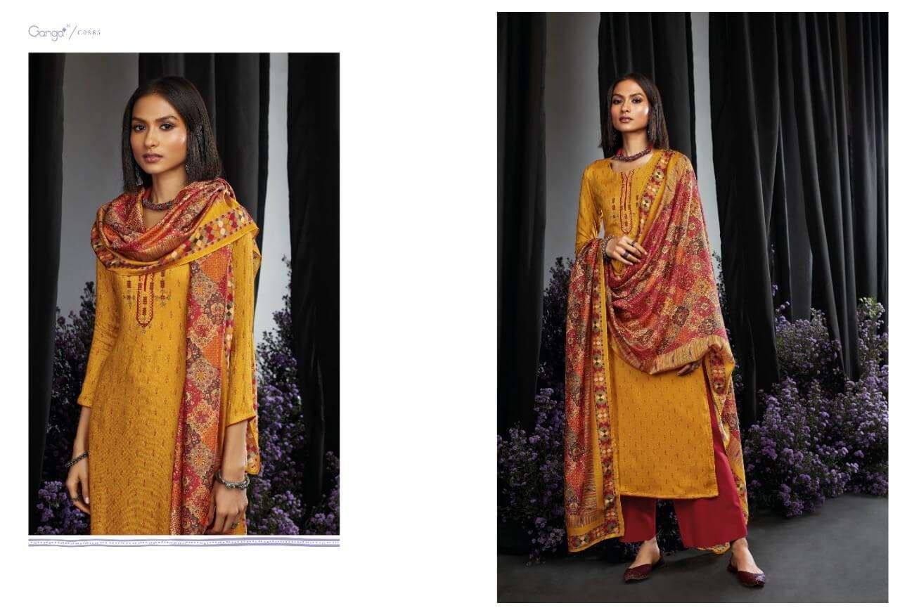 Ganga Maahru Catalog Unstitiched Dress Materials