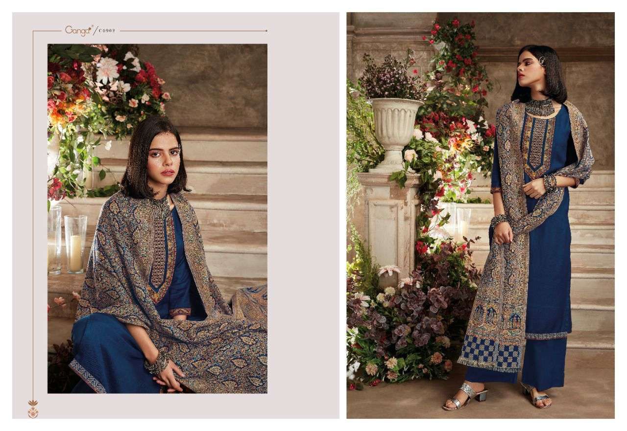 Ganga Noura Catalog Heavy Exclusive Party Wear Dress Materials