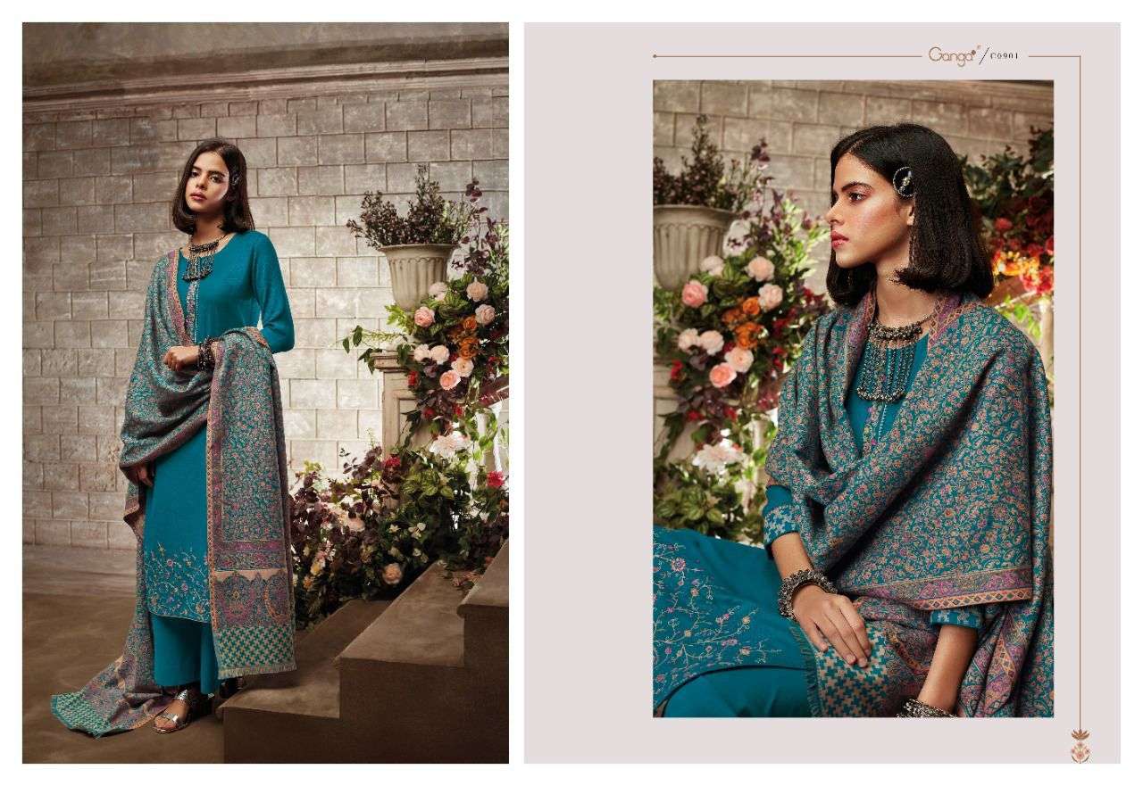 Ganga Noura Catalog Heavy Exclusive Party Wear Dress Materials