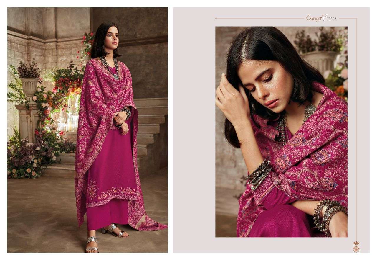 Ganga Noura Catalog Heavy Exclusive Party Wear Dress Materials