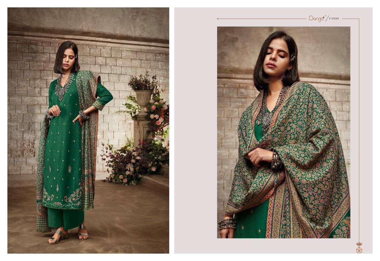 Ganga Noura Catalog Heavy Exclusive Party Wear Dress Materials