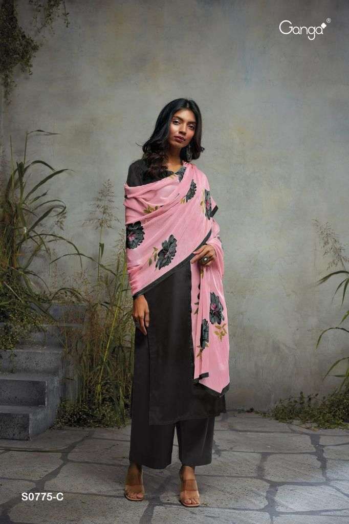 Ganga Selvi 775 Catalog Unstitched Dress Materials Online