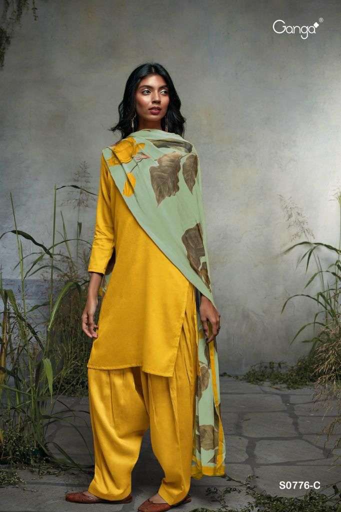 Ganga Selvi 776 Catalog Cotton Dress Materials