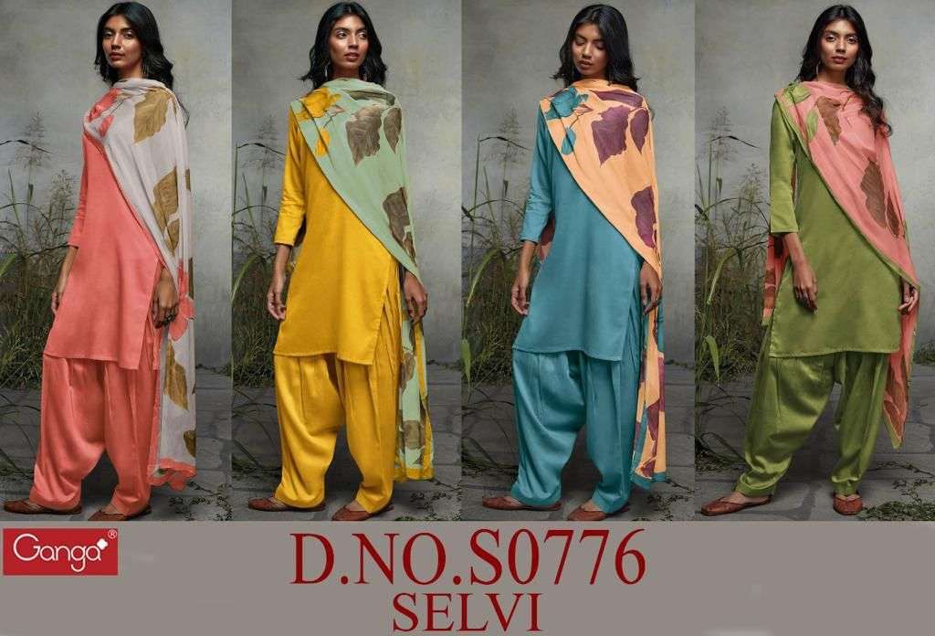 Ganga Selvi 776 Catalog Cotton Dress Materials