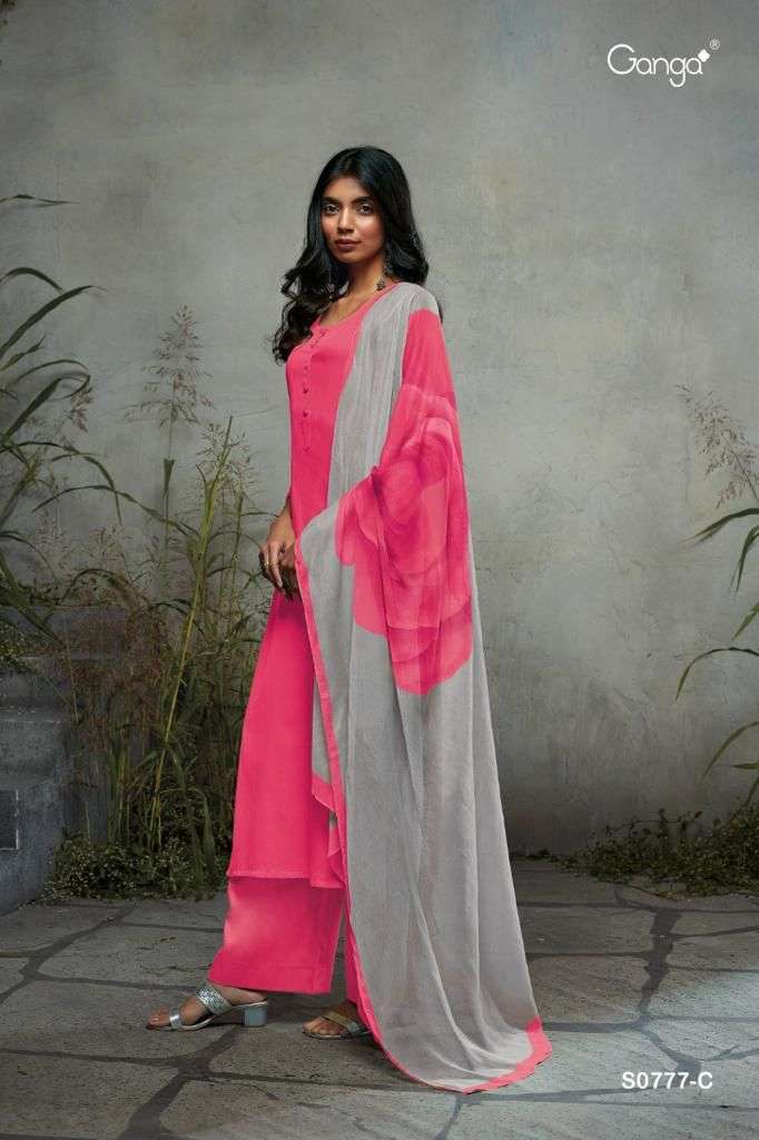 Ganga Selvi 777 Catalog Wholesale Cotton Dress Materials