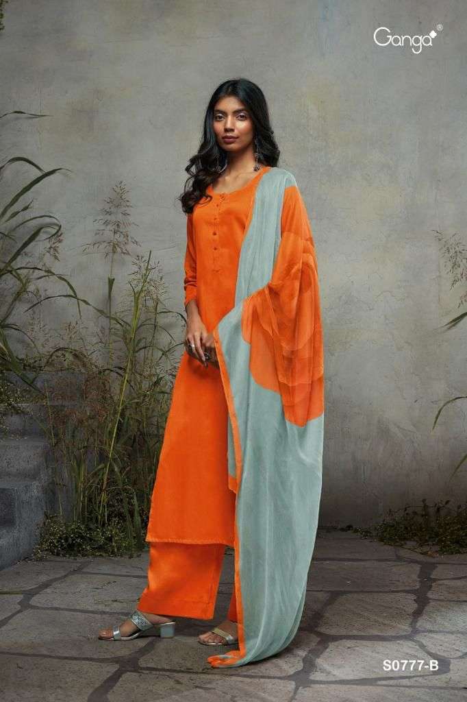 Ganga Selvi 777 Catalog Wholesale Cotton Dress Materials