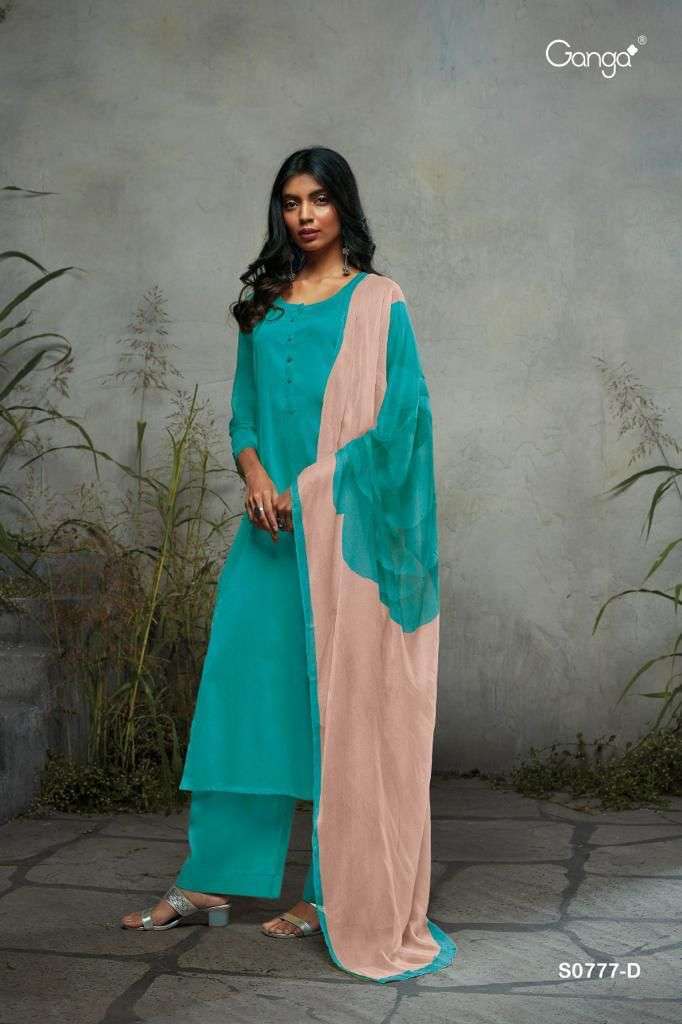 Ganga Selvi 777 Catalog Wholesale Cotton Dress Materials