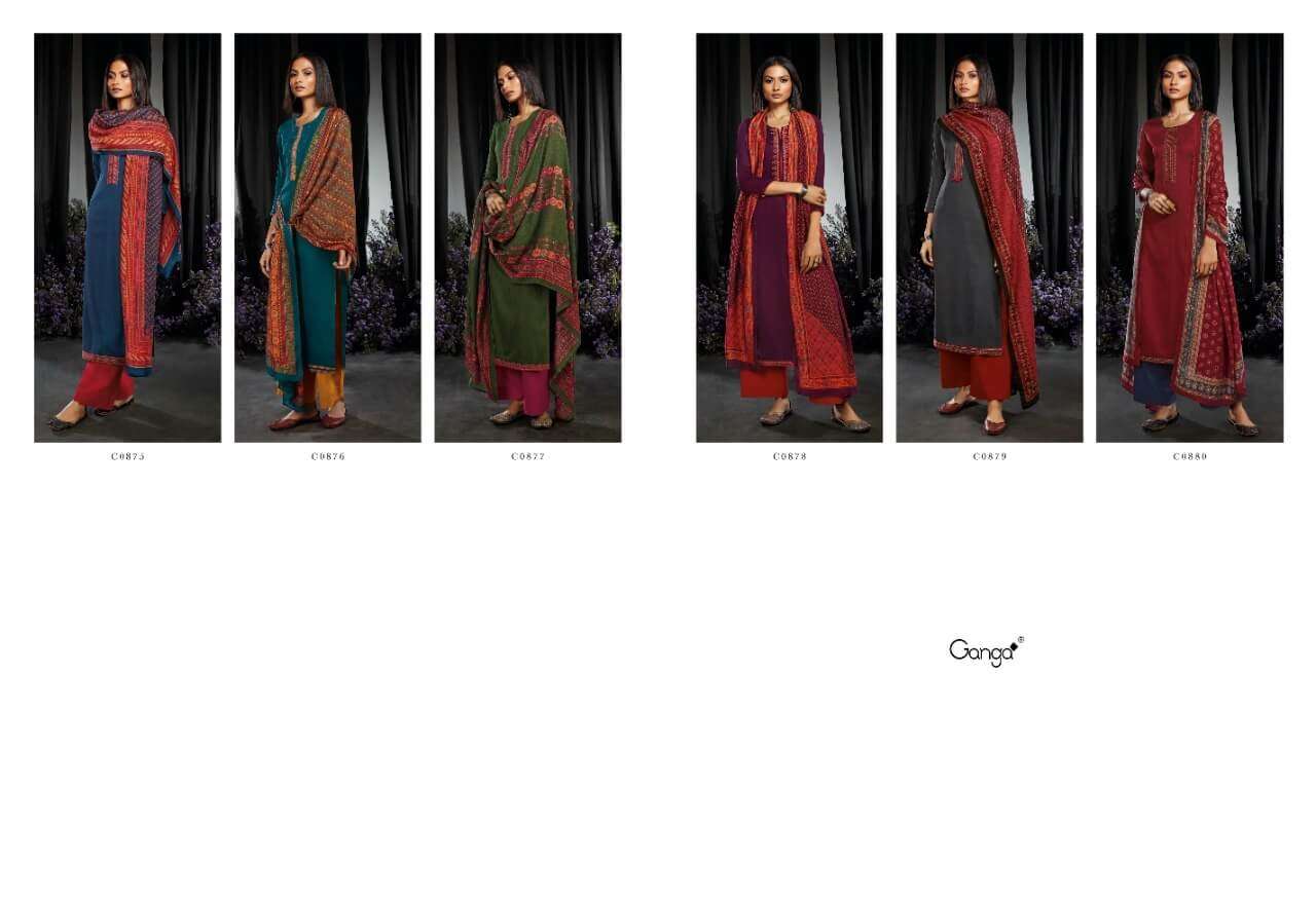 Ganga Seraphic Catalog Wholesale Dress Materials online