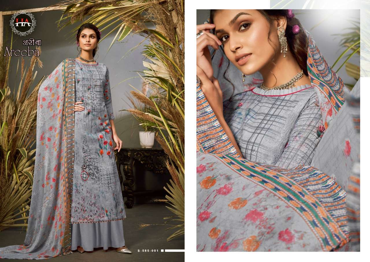 Harshit Areeba catalog  Cotton Digital Printed Dress Material