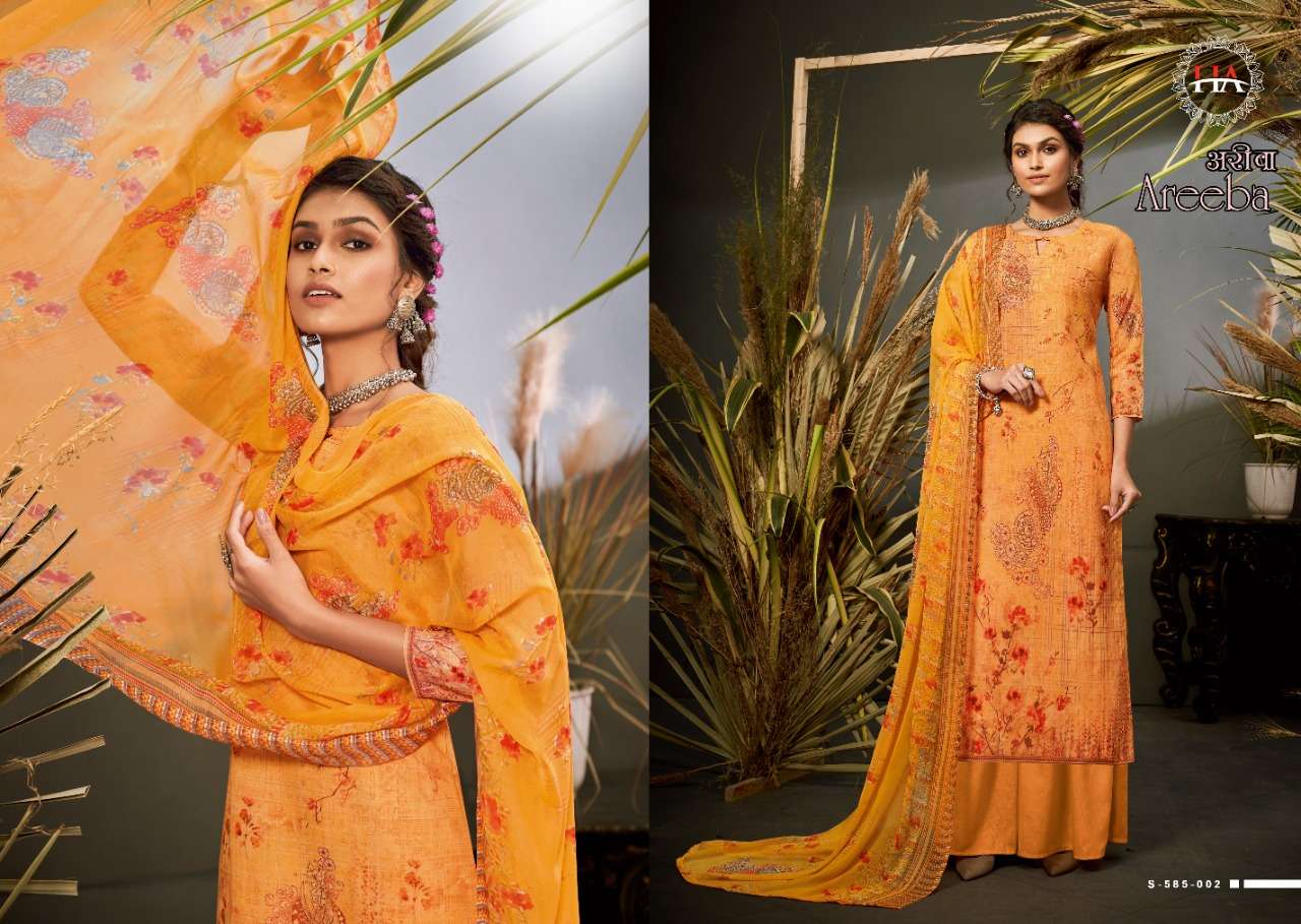 Harshit Areeba catalog  Cotton Digital Printed Dress Material