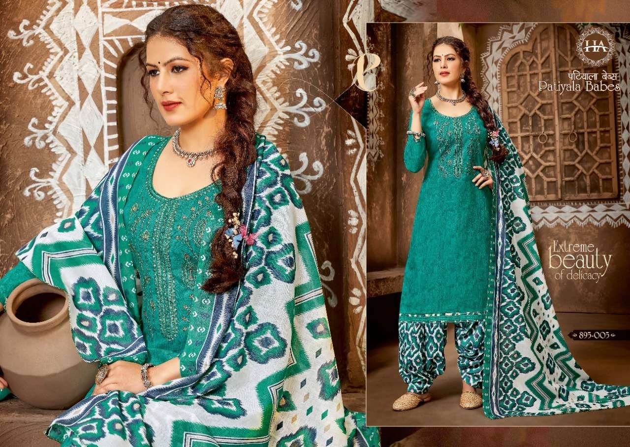 Harshit Patiyala Babes Vol 2 Catalog Pure Cotton Daily Wear Unstitched Dress Materials