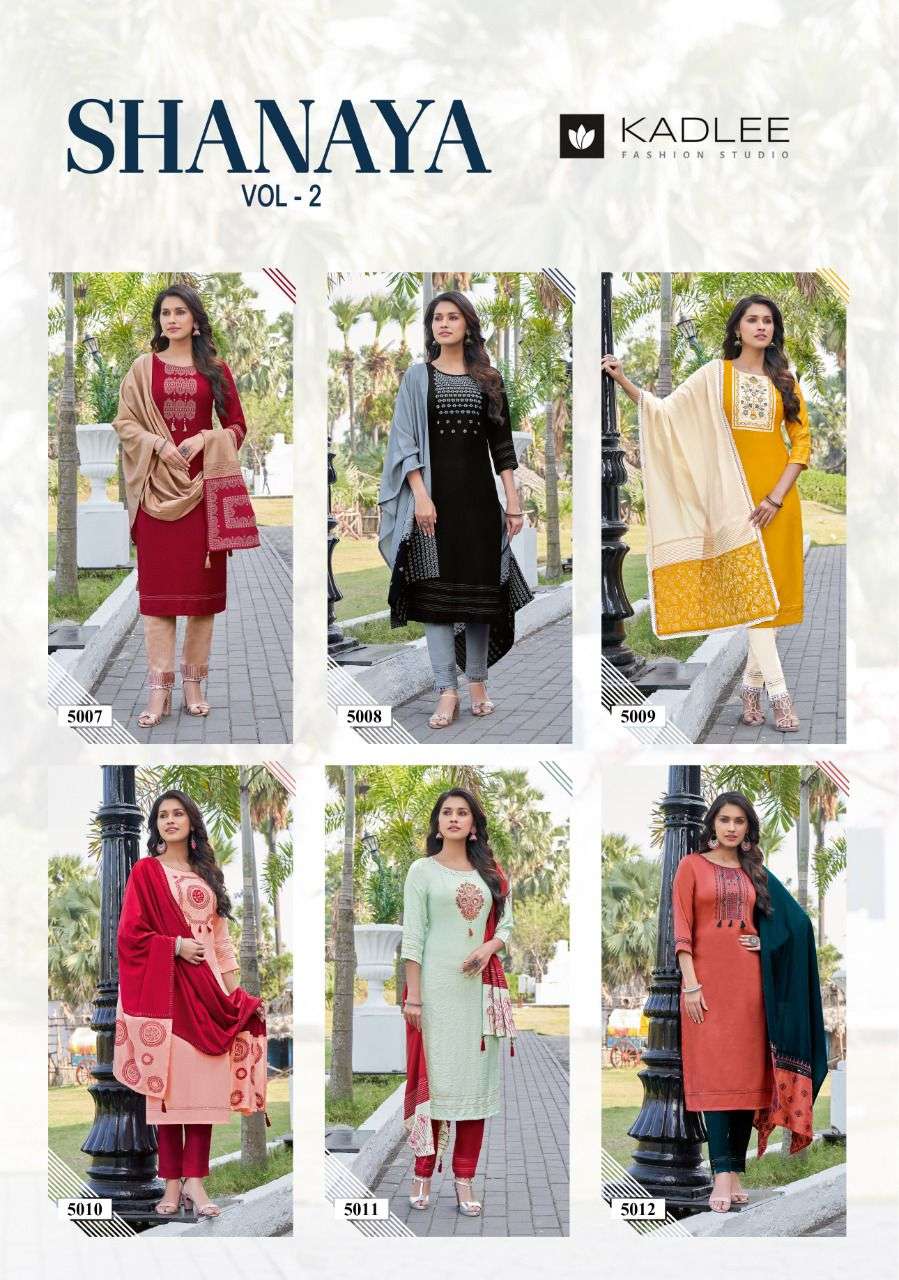 Kadlee Shanaya  vol 2 catalog Ethnic Wear Readymade top  bottom with Duptta 