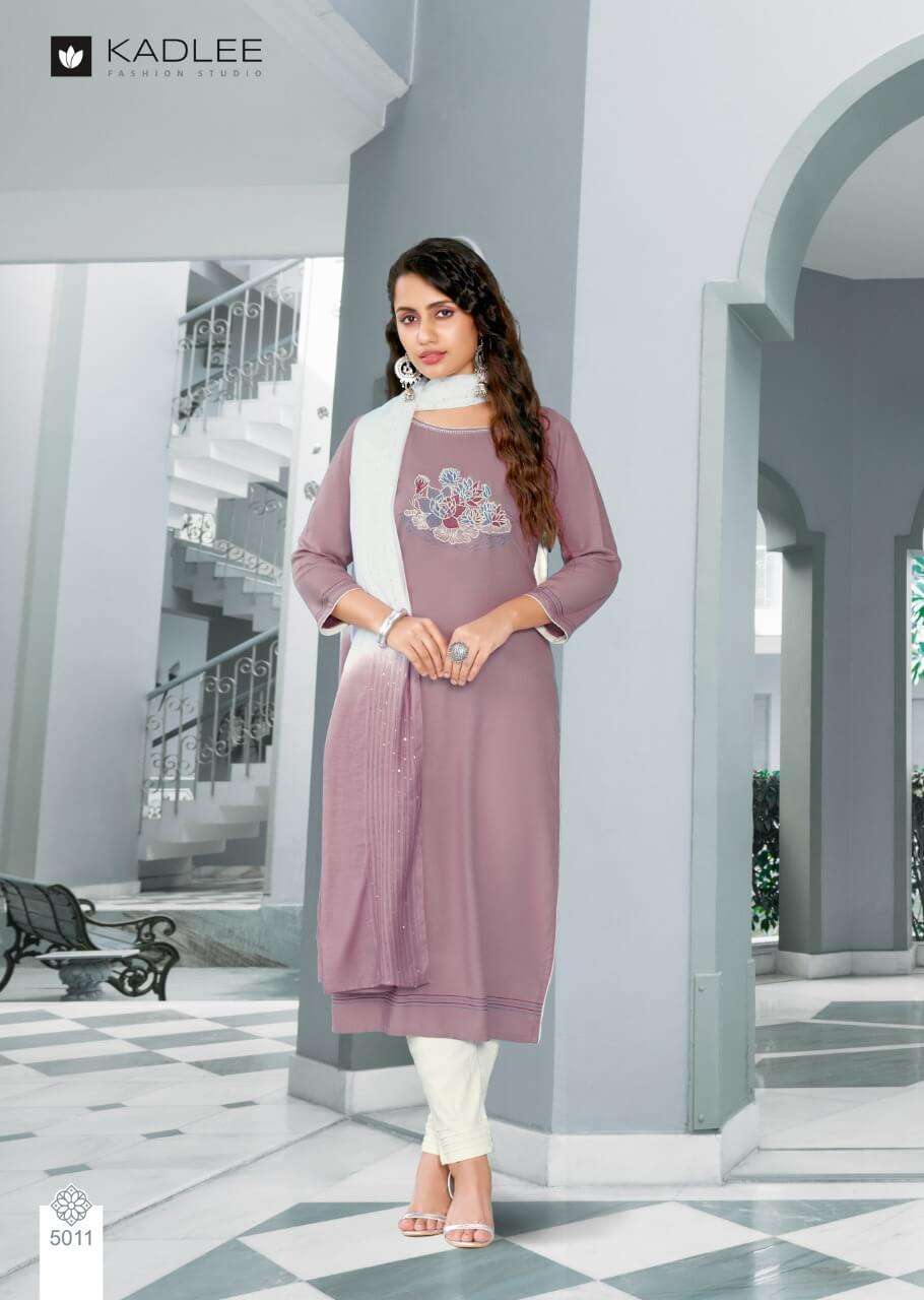 Kadlee Tamanna catalog   Heavy Rayon Ready Made kurti bottom with duptta catalog  