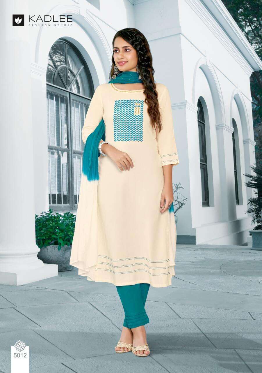 Kadlee Tamanna catalog   Heavy Rayon Ready Made kurti bottom with duptta catalog  