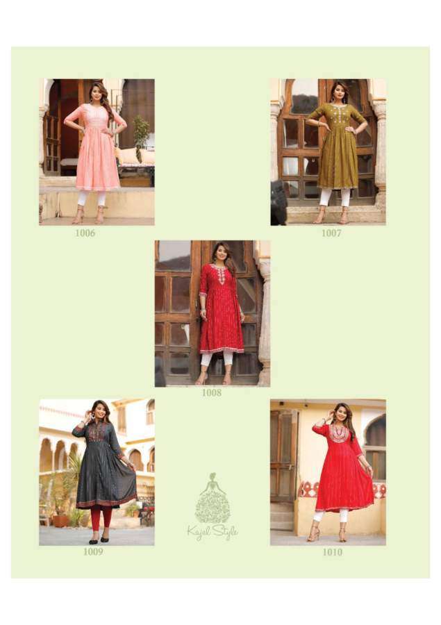 Kajal Style Urban Line  vol 1  catalog Designer Rayon Kurtis 