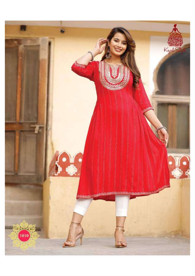Kajal Style Urban Line  vol 1  catalog Designer Rayon Kurtis 