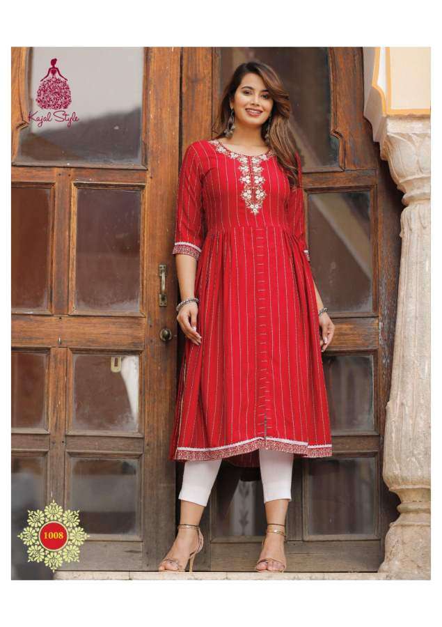 Kajal Style Urban Line  vol 1  catalog Designer Rayon Kurtis 