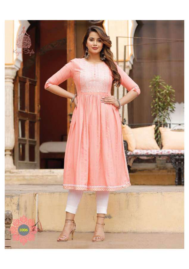 Kajal Style Urban Line  vol 1  catalog Designer Rayon Kurtis 