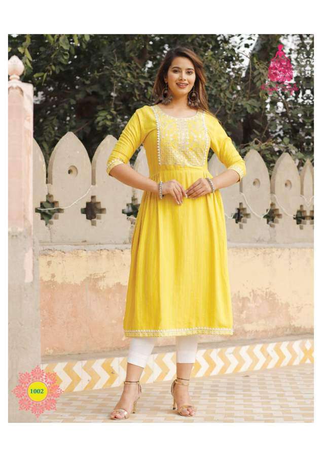 Kajal Style Urban Line  vol 1  catalog Designer Rayon Kurtis 