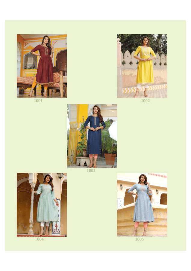 Kajal Style Urban Line  vol 1  catalog Designer Rayon Kurtis 