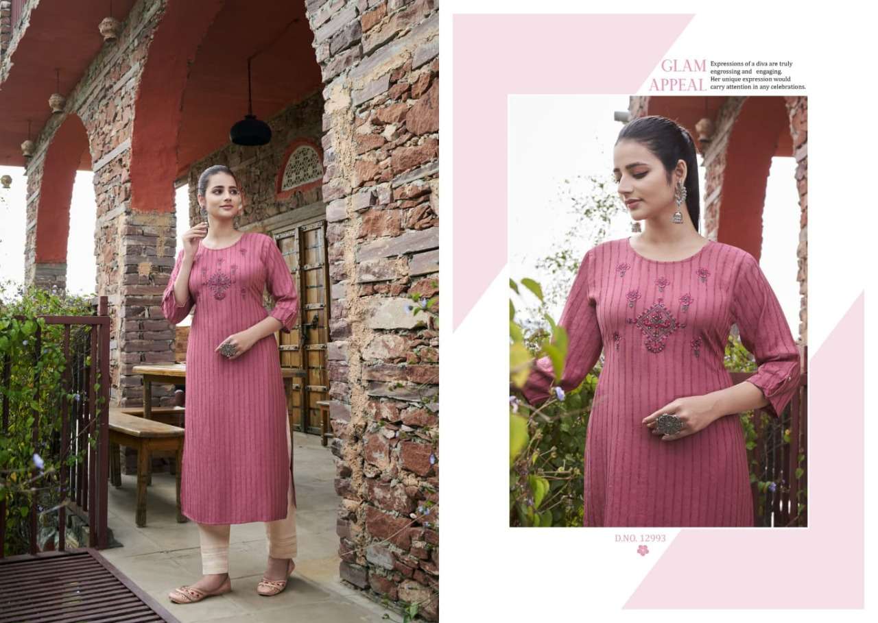 Kalaroop Angel Catalog Rayon Embroidery  Festive Wear Kurtis