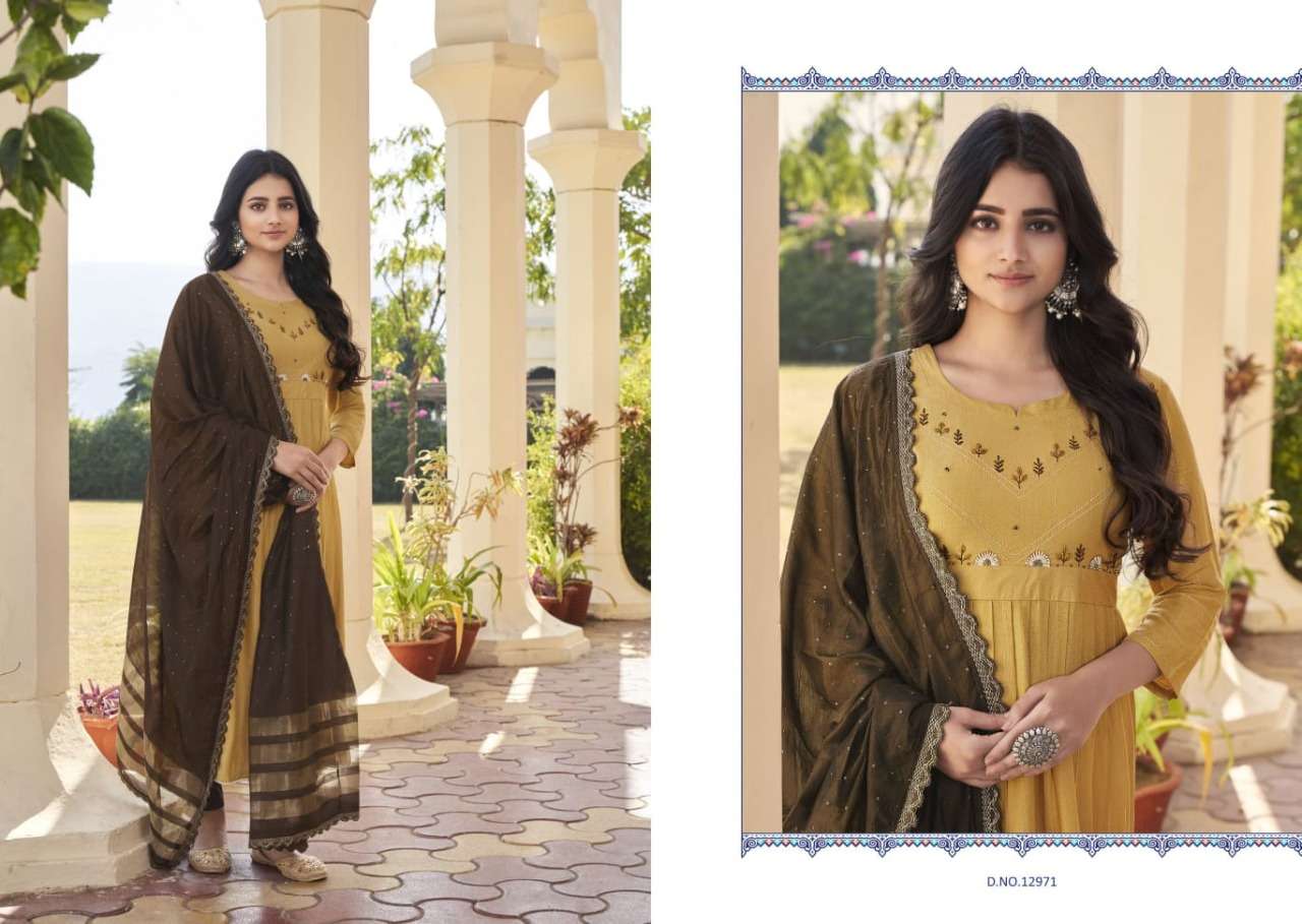Kalaroop Olivia  catalog  Ready Made  top bottom with duptta