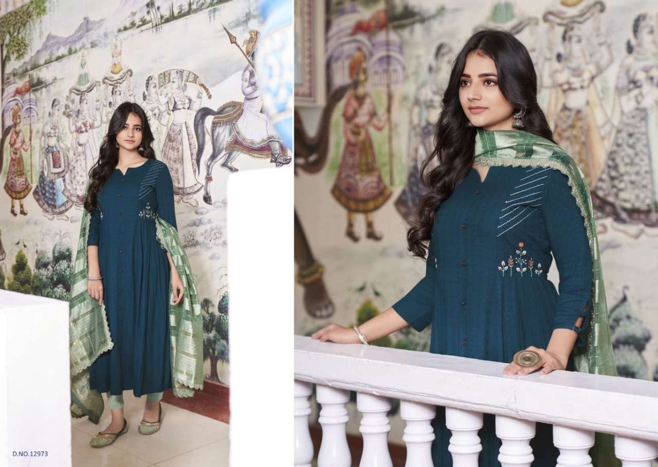 Kalaroop Olivia  catalog  Ready Made  top bottom with duptta