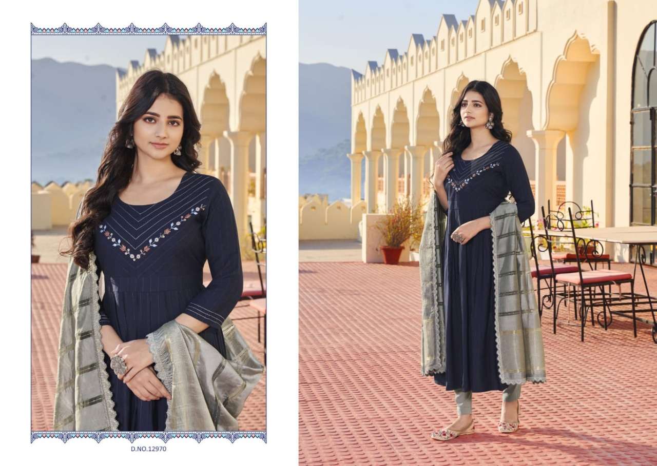 Kalaroop Olivia  catalog  Ready Made  top bottom with duptta