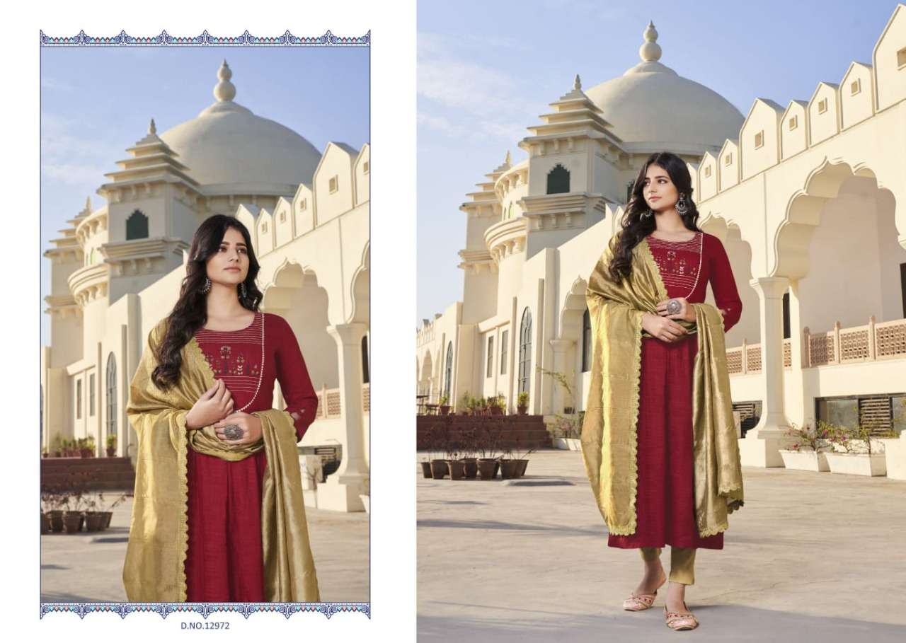 Kalaroop Olivia  catalog  Ready Made  top bottom with duptta