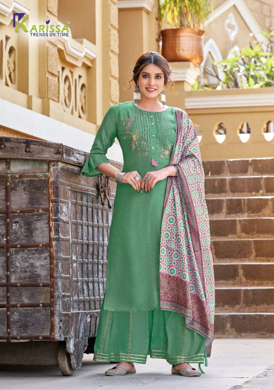 Karissa Shrivalli  catalog  Fancy  top Sharara with duptta  catalog 