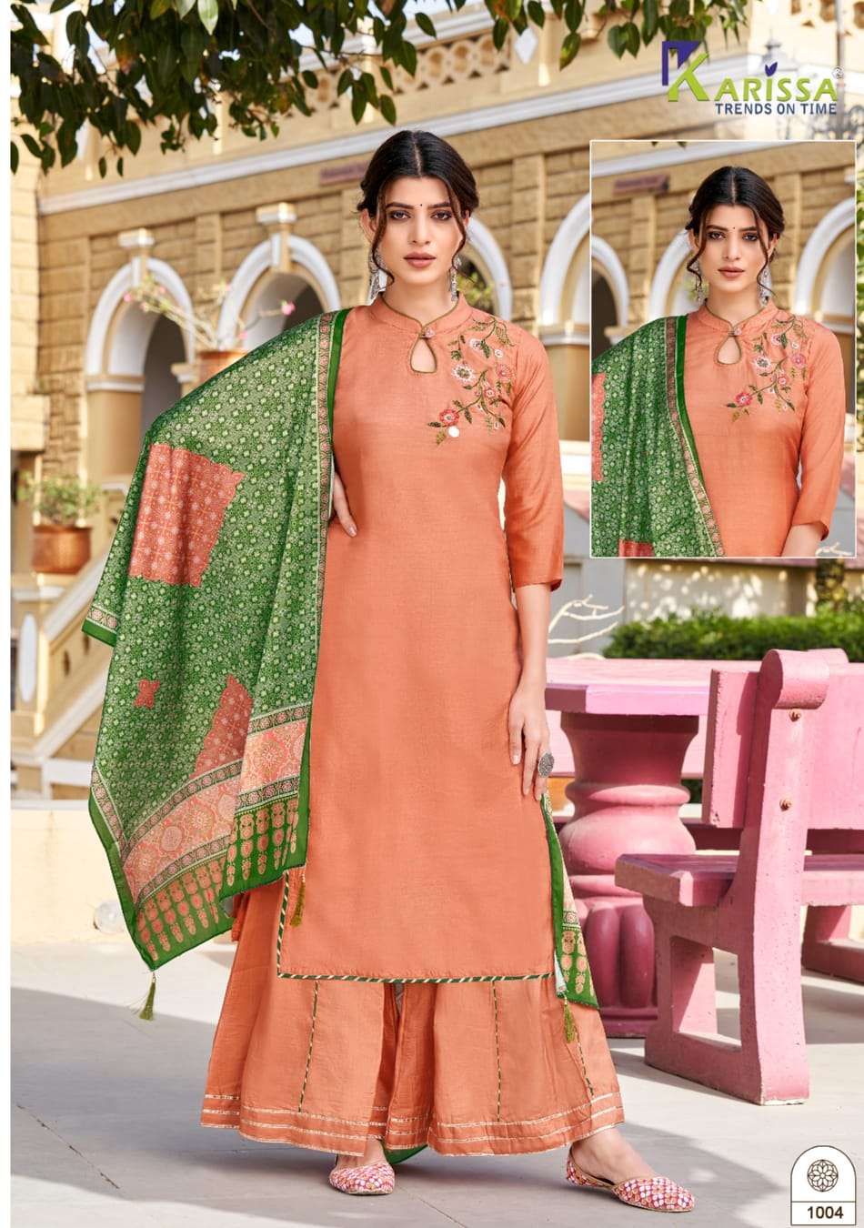 Karissa Shrivalli  catalog  Fancy  top Sharara with duptta  catalog 