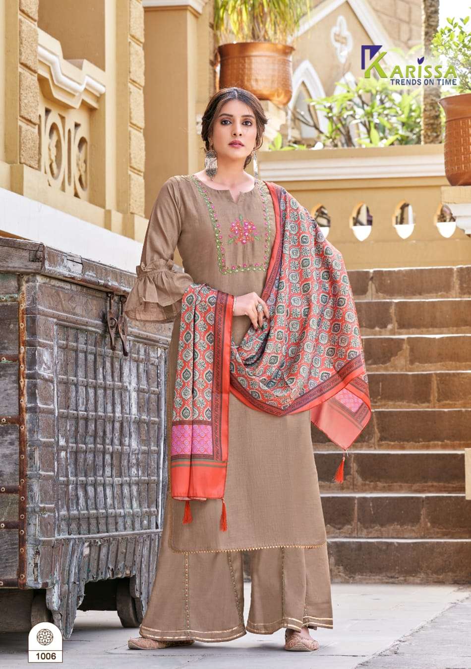 Karissa Shrivalli  catalog  Fancy  top Sharara with duptta  catalog 