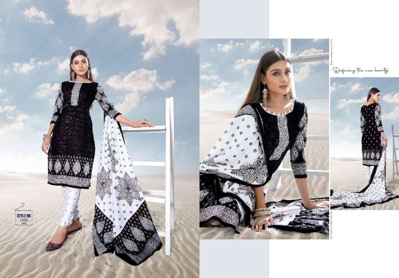 Keval Fab  Alija Black And White  catalog  Heavy  Karachi Cotton Suits ? Women Suits Wholesale